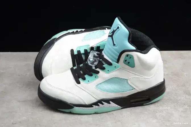 Rep Husky Air Jordan Island 5 CN2932-100 Green 0414